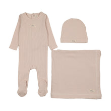 Load image into Gallery viewer, Lilette Striped Bebe Layette Set - Dusty Pink