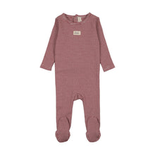 Load image into Gallery viewer, Lilette Striped Bebe Footie - Red