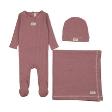 Load image into Gallery viewer, Lilette Striped Bebe Layette Set - Red