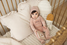 Load image into Gallery viewer, Lilette Velour Bebe Layette Set - Heather Pink