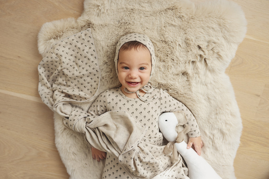 Lilette Ballard Print Footie - Oat