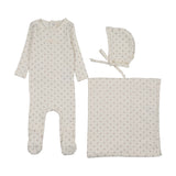 Lilette Floret Print Layette Set - Cream/Pink