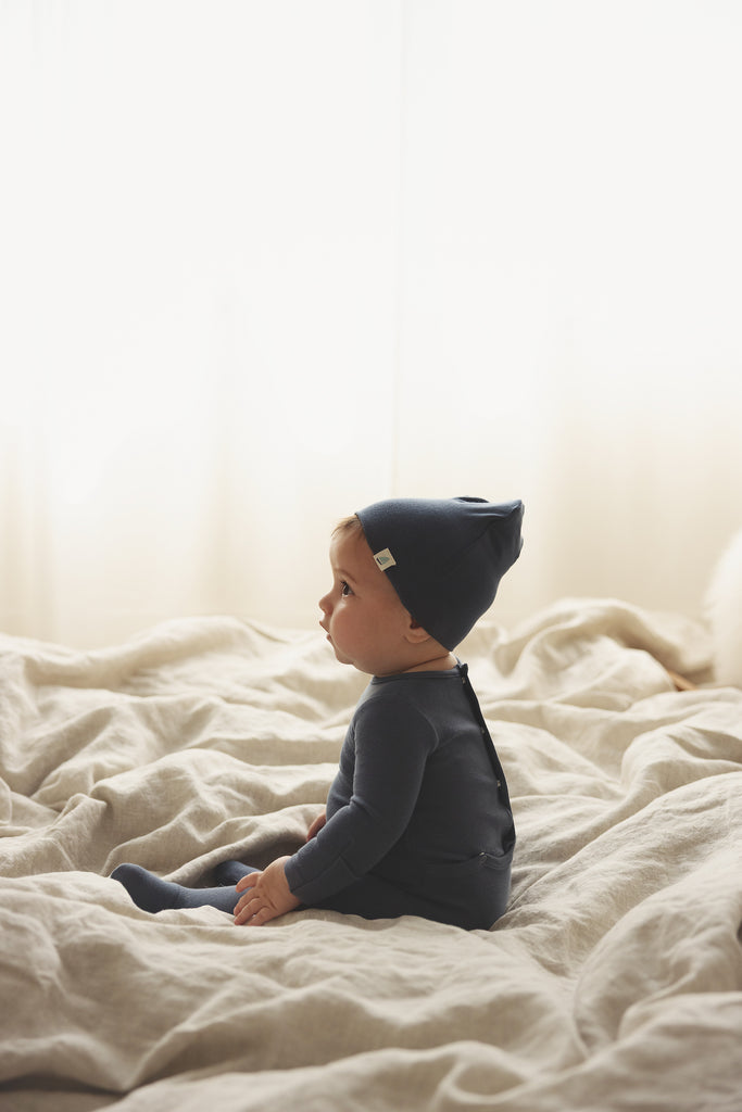 Lilette Nautical Graphic Footie - Off Navy