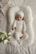 Load image into Gallery viewer, Lilette Bouquet Graphic Footie And Hat Set - Cream