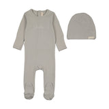 Lilette Take Me Home Bebe Footie And Hat Set - Pale Blue