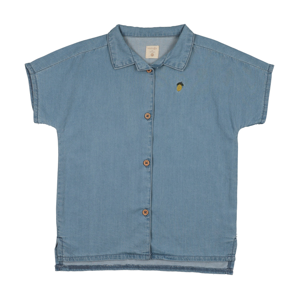 Lil Legs Denim Capsule Shirt - Blue Tencel