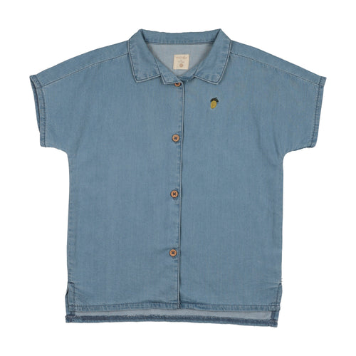 Lil Legs Denim Capsule Shirt - Blue Tencel