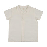 Lil Legs Linen Grandpa Shirt - Cream