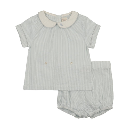 Lil Legs Mountain Meadows Toddler Set - Clear Blue