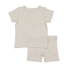 Load image into Gallery viewer, Lilette Floret Print Short Sleeve Lounge Set - Cream/Pink