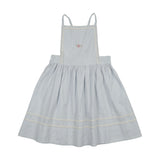 Lil Legs Embroidered Linen Jumper - Clear Blue