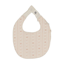 Load image into Gallery viewer, Lilette Sweetheart Muslin Bib - Cream/Dusty Pink