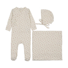 Load image into Gallery viewer, Lilette Printed Wrapover Layette Set - Cream/Pink