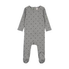 Load image into Gallery viewer, Lilette Striped Planes Footie - Light Blue/Off Navy