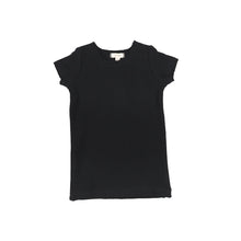 Load image into Gallery viewer, Lil Legs Ribbed Tee Short Sleeve - Black