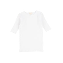 Load image into Gallery viewer, Lil Legs Ribbed Tee Three Quarter Sleeve - Winter White