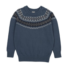 Load image into Gallery viewer, Lil Legs Heirloom Knit Boys Sweater - Dried Blue