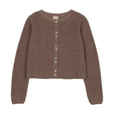 Lil Legs Fine Knit Cardigan - Misty Oat Heather