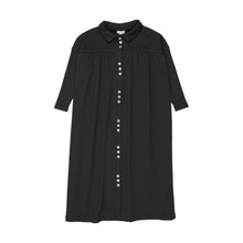 Load image into Gallery viewer, Lil Legs Button Front Maxi Dress - Black