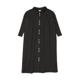 Lil Legs Button Front Maxi Dress - Black