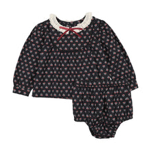 Load image into Gallery viewer, Lil Legs Girls Home Garden Toddler Set - Navy Print