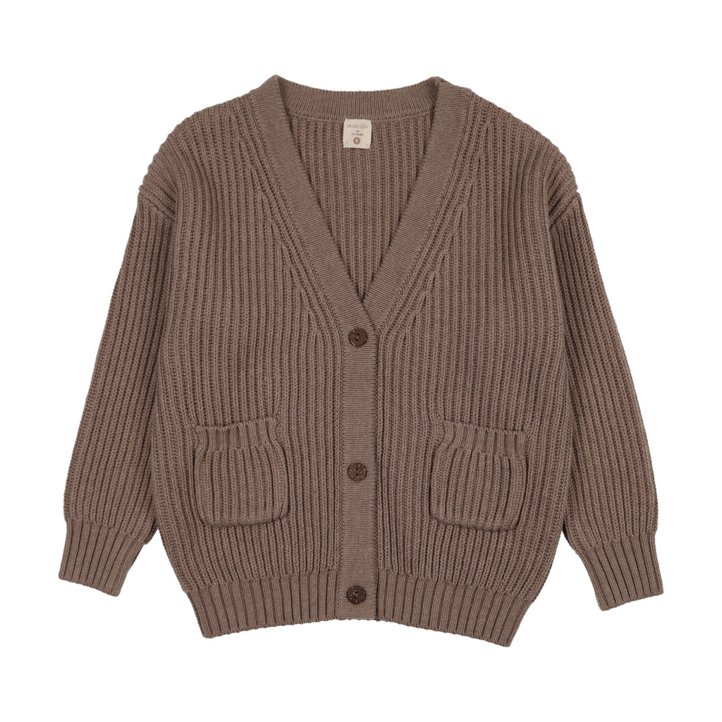 Lil Legs Grandpa Cardigan - Misty Oat