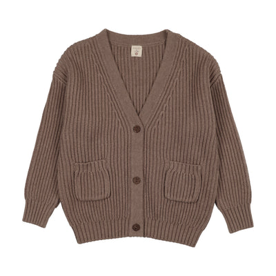 Lil Legs Grandpa Cardigan - Misty Oat