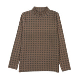 Lil Legs Home Garden Printed Mockneck - Ecru