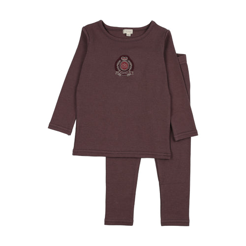 Lil Legs Classic Lounge Set - Vintage Purple