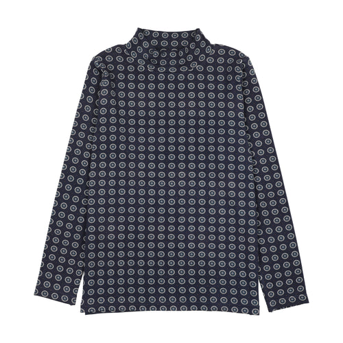 Lil Legs Home Garden Printed Mockneck - Navy Print