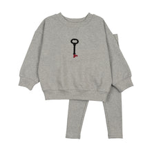 Load image into Gallery viewer, Lil Legs Limited Capsule Toddler Sweatshirt Set - Light Grey Heather