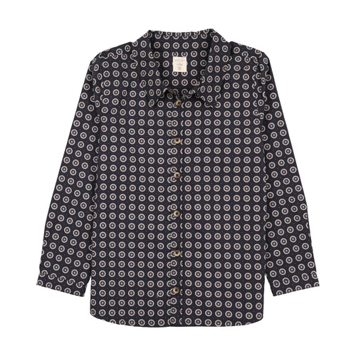 Lil Legs Home Garden Boys Shirt - Navy Print