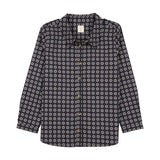 Lil Legs Home Garden Boys Shirt - Navy Print