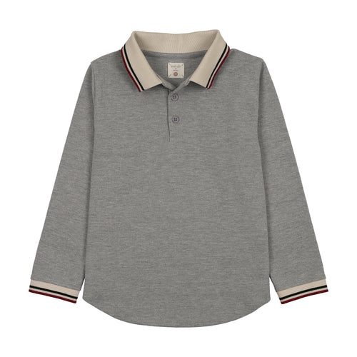 Lil Legs Limited Capsule Polo - Light Grey Heather