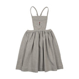 Lil Legs Limited Capsule Bib Jumper - Light Grey Heather