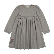 Load image into Gallery viewer, Lil Legs Limited Capsule Embroidered Dress - Lt Grey Heather