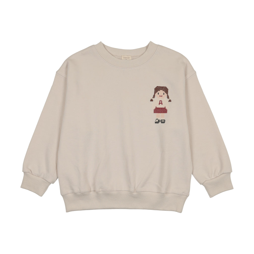 Lil Legs Doll Sweatshirt - Ivory
