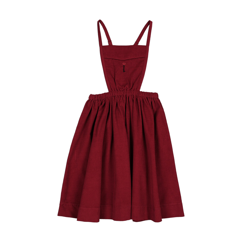Lil Legs Limited Capsule Bib Jumper - Deep Red