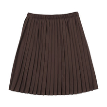Load image into Gallery viewer, Lil Legs Knife Pleated Skirt - Chocolate Brown