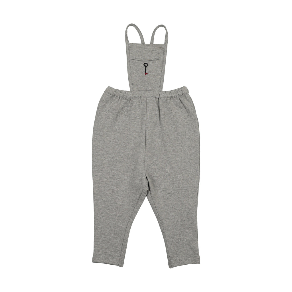 Lil Legs Limited Capsule Bib Overalls - Light Grey Heather