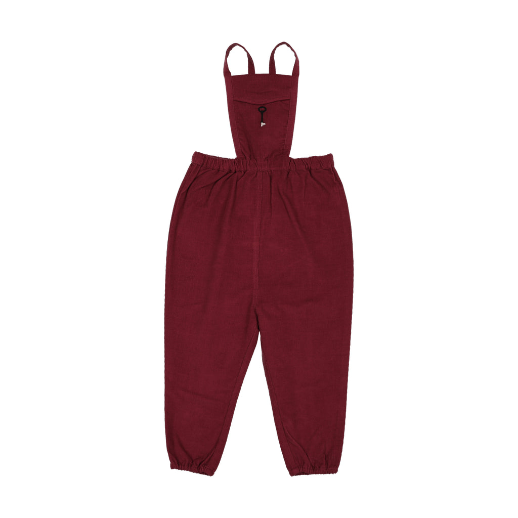 Lil Legs Limited Capsule Bib Overalls - Deep Red