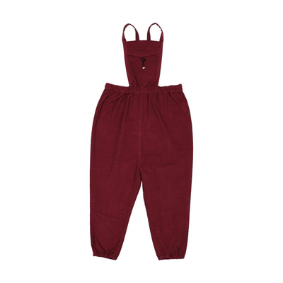Lil Legs Limited Capsule Bib Overalls - Deep Red