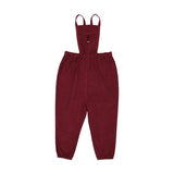 Lil Legs Limited Capsule Bib Overalls - Deep Red