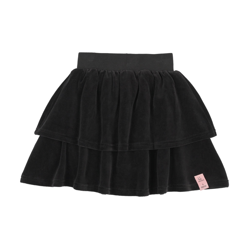 Lil Legs Velour Skirt - Black