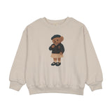 Lil Legs Girls Bear Sweatshirt - Ivory