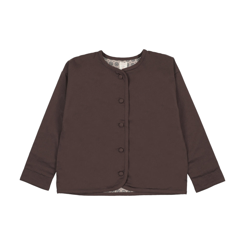 Lil Legs Home Garden Boys Single Breasted Blazer - Chocolate Brown