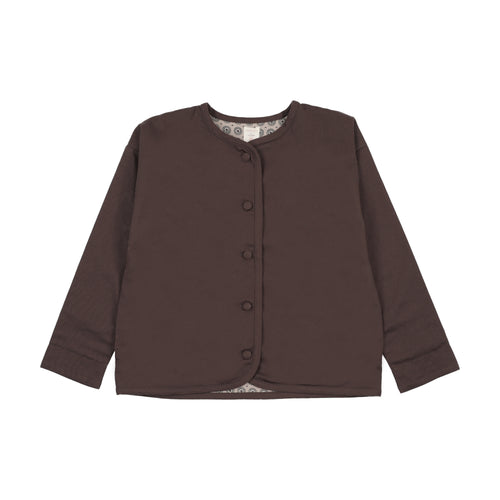 Lil Legs Home Garden Boys Single Breasted Blazer - Chocolate Brown