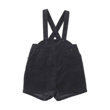 Load image into Gallery viewer, Lil Legs Velvet Overalls - Black