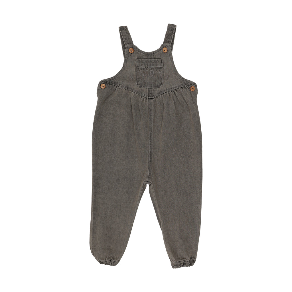 Lil Legs Denim Day Toddler Overalls - Grey Wash