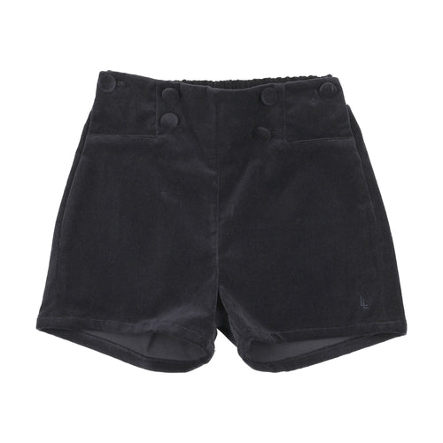 Lil Legs Velvet Shorts - Black